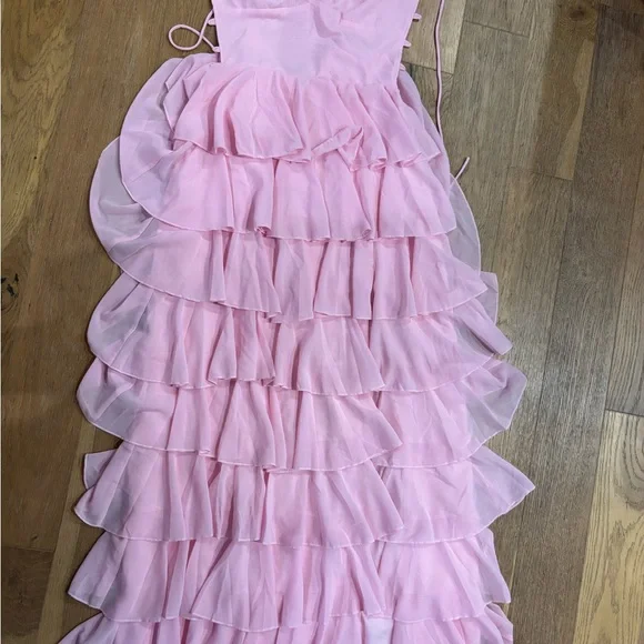 Beginning Boutique pink ruffle dress - Picture 2 of 5